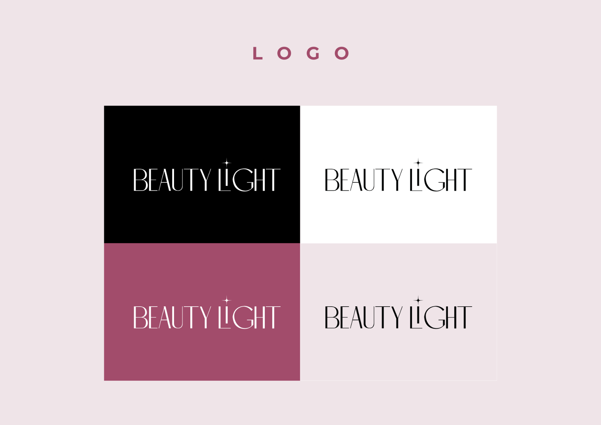 Beauty Light — Logo System