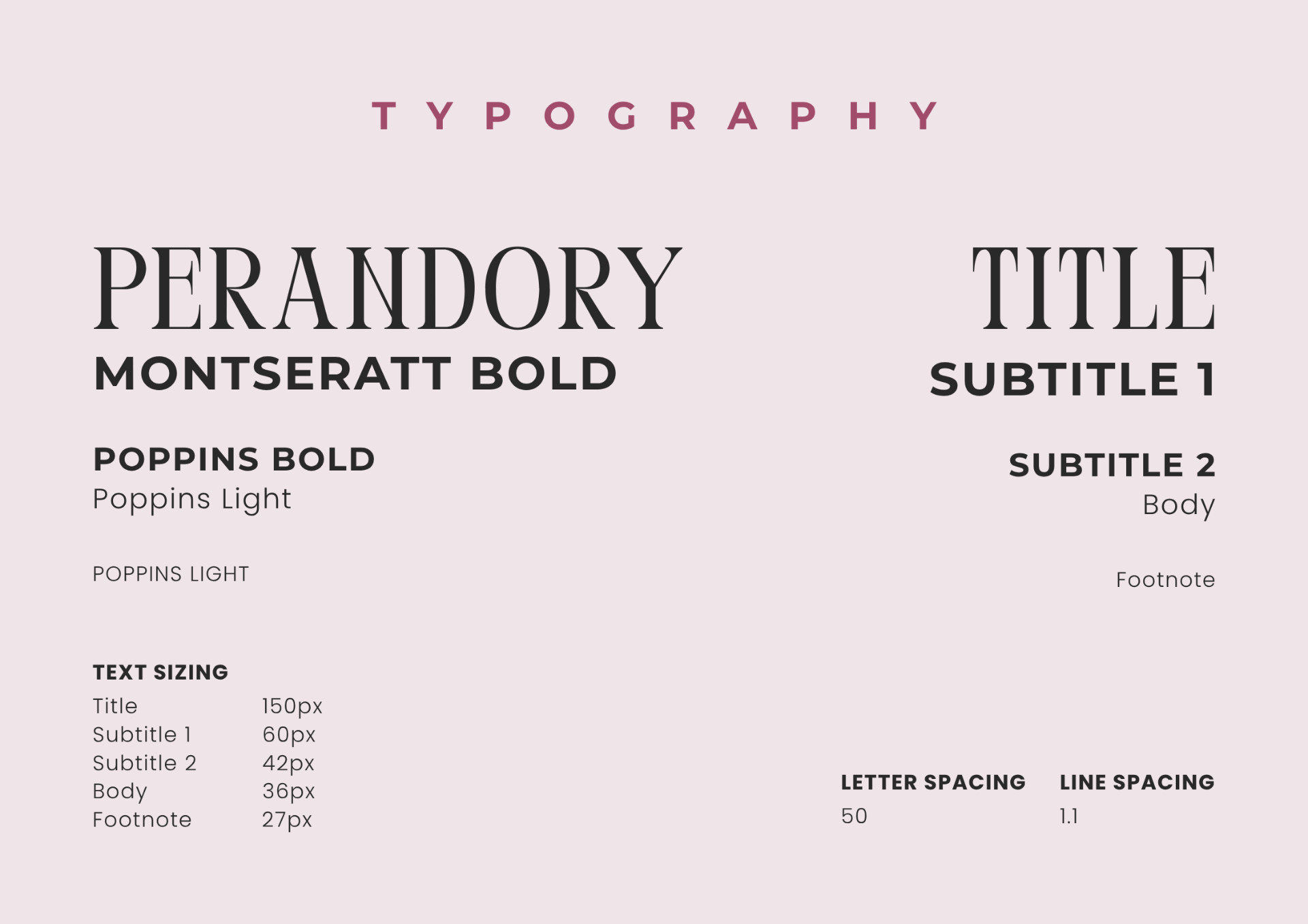 Beauty Light — Typography