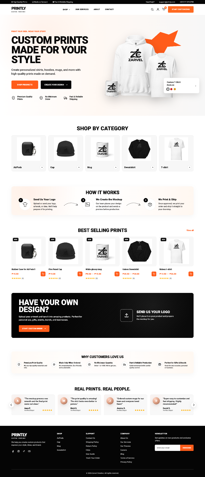 Zarvel Creatives — Printly